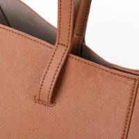 Bolso De Tote Retro Para Mujer Gran Capacidad Bolso De Compras De Cuero PU Con Bolso De Compañía De Moda Casual - details 5