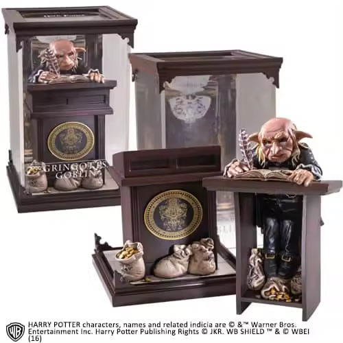 Figura the noble collection harry potter criaturas magicas goblin de gringotts - 1