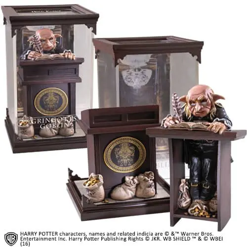 Figura the noble collection harry potter criaturas magicas goblin de gringotts - 1