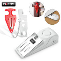 Sistema De Seguridad Anti-Robo FUERS Con Alarma De Puerta Inalámbrica Y Cerradura 120dB Kit De Seguridad Doméstica Portátil Antirrobo Para Hoteles Apartamentos Dormitorios Baños Y Habitaciones - details 0
