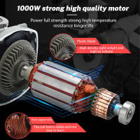 1000W 125mm Electric Angle Grinder Grinding Machine 6 Speeds Electric Cutting Machine DIY Woodworking Polishing Power Tool 220V - details 2