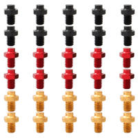 Juego De 10 Tornillos Para Pedales De Bicicleta De Aluminio Aleación MTB Tornillos De Pies De Bicicleta Tornillos De Botella De Agua De Bicicleta 10pcs Color Negro/Oro/Rojo - details 0