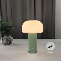 Lámpara De Mesa LED Recargable En Forma De Hongos Con Iluminación De 3 Colores Ajustable Para Decoración De Dormitorio Bar Restaurante - details 1