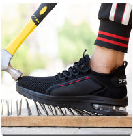 Zapatos De Seguridad Para Hombre Verano Malla Antipinchazos Punta De Acero Transpirables Ligeros Con Inserto De Kevlar Y Tela Superior - details 7