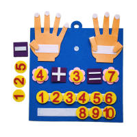 Juguetes Montessori Para Niños Juego De Aprendizaje Temprano De Conteo Con Números De Dedos En Terciopelo Educativo Para Inteligencia Infantil - details 2