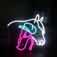 Cartel De LED En Forma De Cabeza De Caballo Para Cowgirl Decoración De Pared Artística Para Campo Equestre Granjas Juegos Habitaciones De Barra - details 0