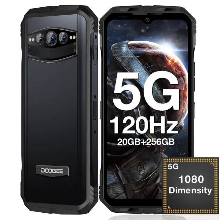 DOOGEE V30T 5G Movil Resistente 20GB+256GB 10800mah/66w Dimensity 1080 6.58 FHD+ 120Hz 108MP Android 12 - 1