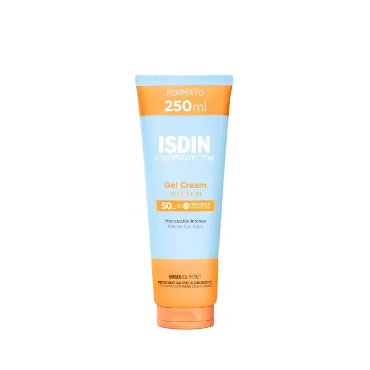 Fotoprotector Isdin Gel Crema SPF 50+ Cara y Cuerpo 250 ml - No comedogénico - Mineral Oil Free - 1