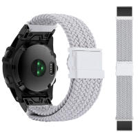 Correa De Reloj De Nylon 26mm 22mm Para Garmin Fenix 7 7X Fenix 6X pro 6 5X 5XPlus/MK1 MK2i /935 945 Con Cierre Rápido De Hook And Loop - details 11
