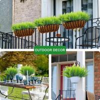 8pcs Plantas Artificiales De Ferne Persa Decoración De Habitaciones Interiores Y Jardines Falsas Hojas Verdes Ajustables Para Bodas Y Fiesta - details 12
