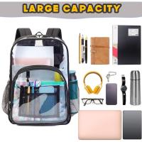 Mochila Transparente Impermeable De PVC Gran Capacidad Para Estudiantes Escuela - details 6