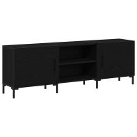 Cabinet de Televisión vidaXL Negro Roble 150x30x50 cm Madera Elaborada - details 1