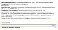 FULLGAS - Creapure® (Creatina Monohidrato) 500g - Creatina monohidrato 100% Creapure®, la patente más reconocida con estándares europeos (número referencia de autenticidad: 18FL18). Sin gluten ni lactosa, libre de contaminantes y 100% vegana - details 5