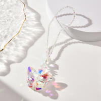 Colgante De Mariposa De Cristal Transparente Para Decoración De Boda Y Cortinas Refracción De Luz Pieza Individual De Adorno Colgante De Vidrio Para Lámparas - details 2