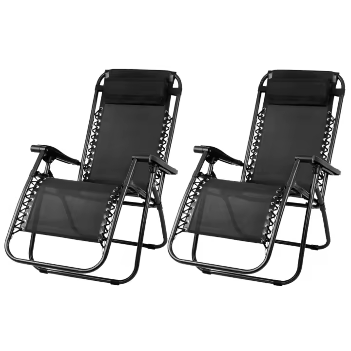 Maxia Market - Silla GRANDE XXL tumbona hamaca plegable de gravedad cero y resistente DURADERO con grosor del tubo de 25 mm para Playa Patio Jardín Camping al Aire Libre, 120 kg, 158x66x108 cm - 1