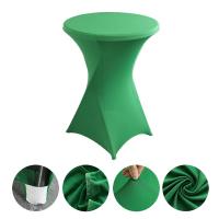Conjunto De Barra De Cojín Cuatro Esquinas Para Boda En Hotel Color Sólido Funda De Mesa Elástica Circular De Poliéster 100% Decoración De Fiesta - details 6
