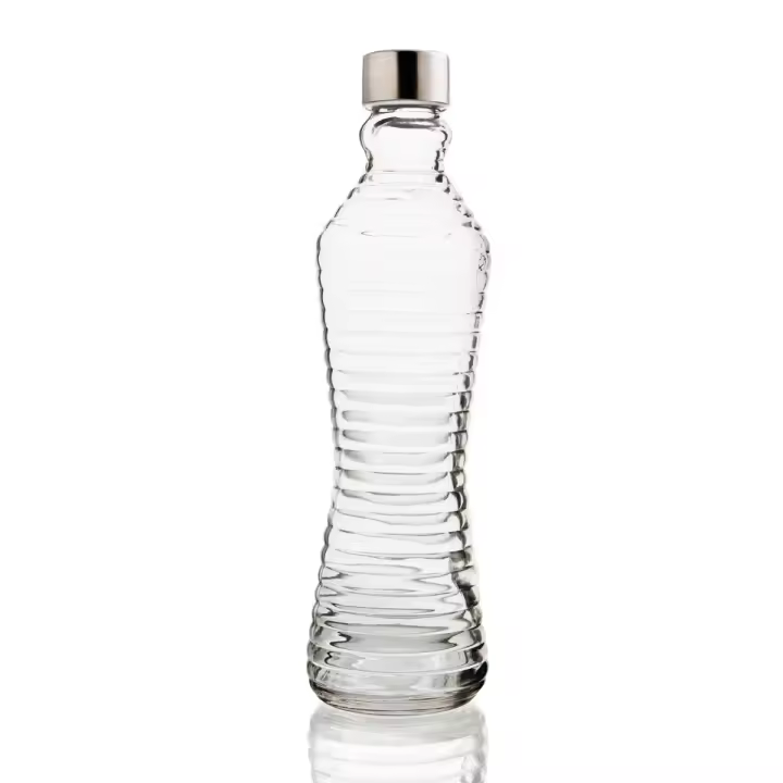 Quid Botella LINE 1l Transparente Reciclable Ecológica Saludable Higiénica - 1