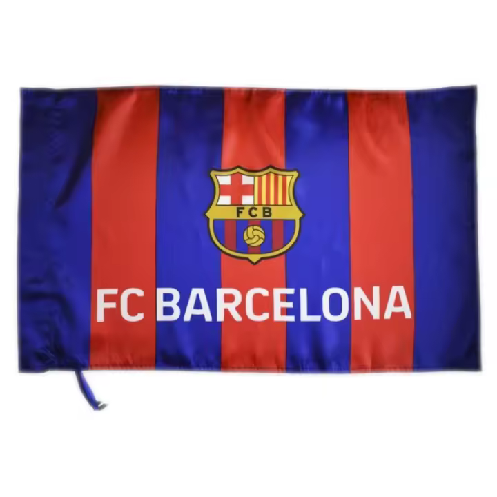 Bandera grande Fútbol Club Barcelona franjas verticales 150x100cm producto oficial BBV874666 - 1