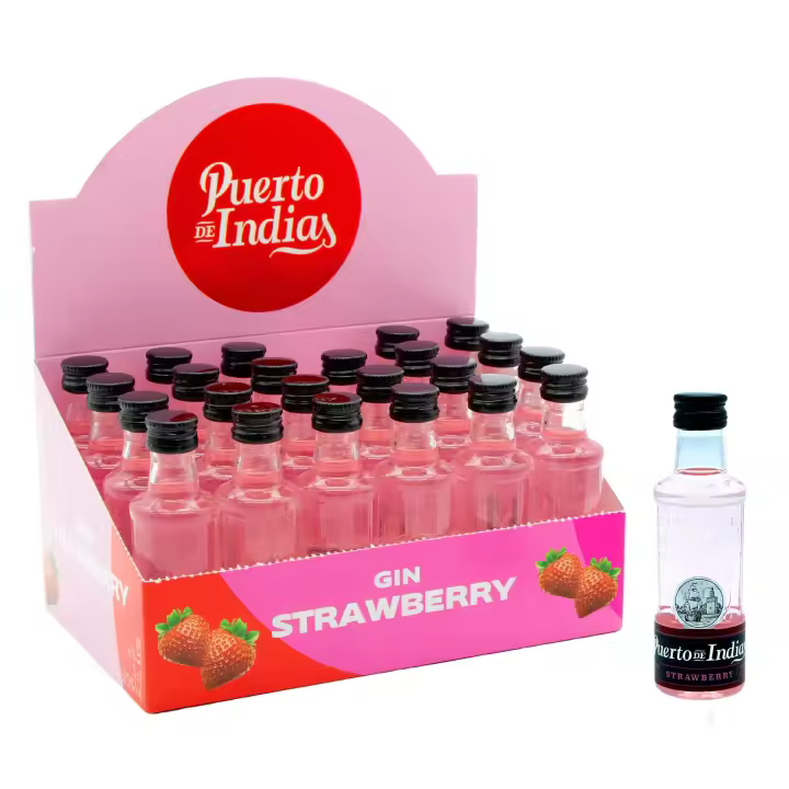 Kit Mini Ginebras  Caja Regalo con 5 Mini Botellas: Beefeater, Nordes, Martin Miller, Puerto de Indias y Bombay Saphire  Perfecto como Regalo Cumpleaños, Amigos  Pack Ginebra 5 x 5cl - 1