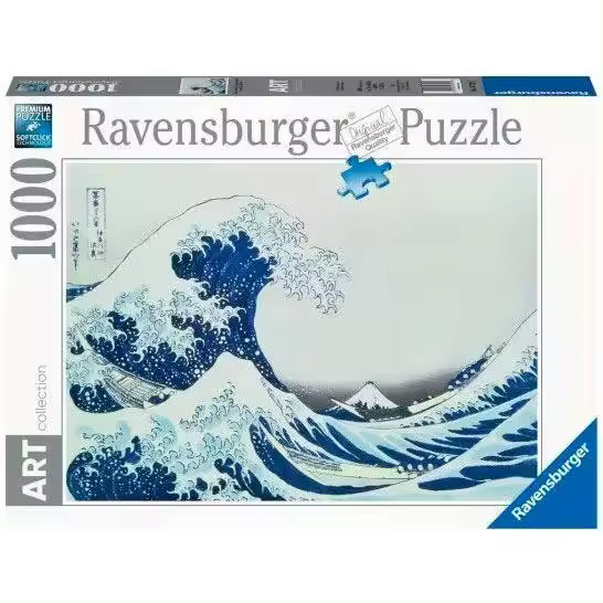 Ravensburger - La Gran Ola de Kanagawa Hokusai. Puzle de 1000 piezas - 1