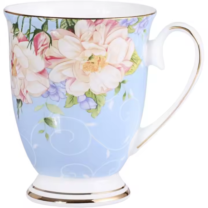 Taza de café Royal Fine, colores surtidos, Taza de té, 11 oz (1, Azul) (Azul) - 1
