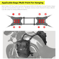 Base De Montaje Para Bolsa Lateral De Tanque De Combustible De Motocicleta Sistema De Hangar Lateral Accesorio De Equipaje Para Motocicleta - details 1