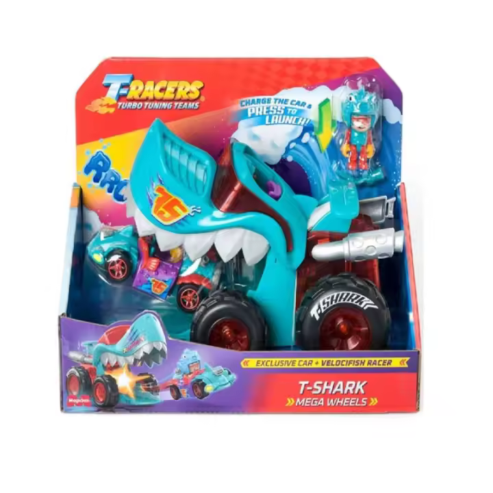 T-RACERS MEGA WHEELS T-SHARK - 1