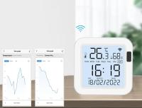 Sensor Inteligente De Temperatura Y Humedad Tuya WiFi Con Luz Trasera Compatible Con Alexa Google Assistant Para El Hogar Inteligente SmartLife - details 8