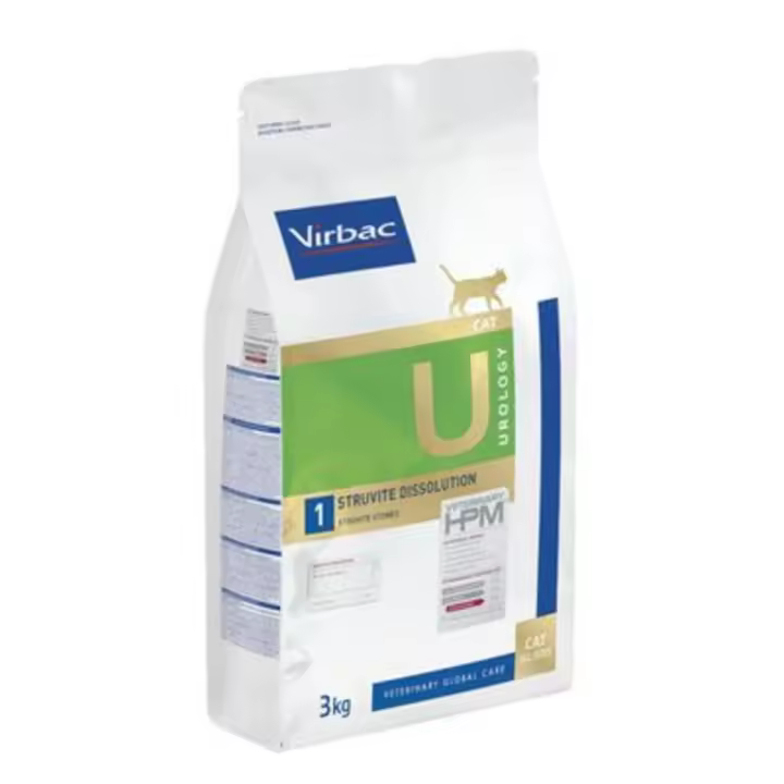 Virbac U1 Veterinary HPM Urology Struvite Dissolution para Gatos - 1