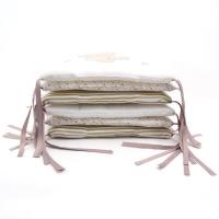 Protector de cuna-Juego de 6 piezas - Cojín antichocolate de Algodón beige - details 2