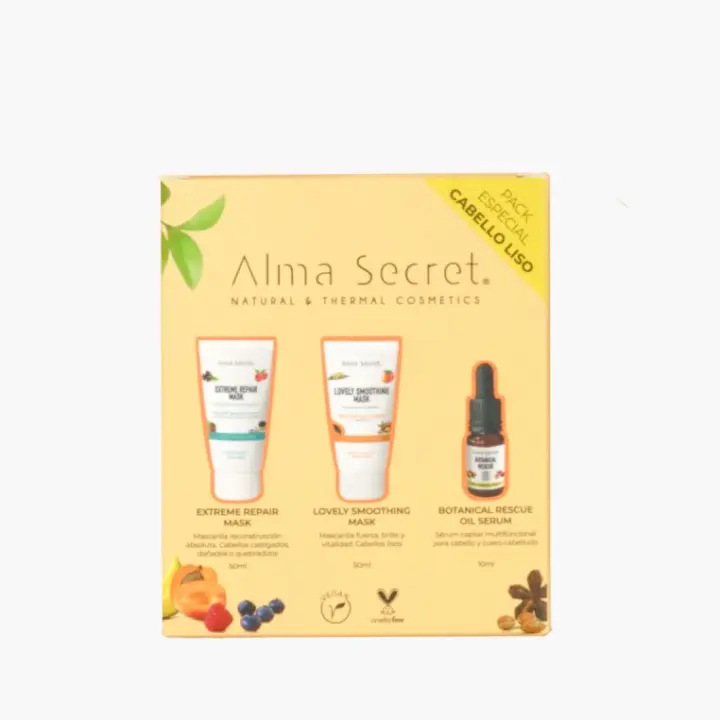 Pack Alma Secret para Cabello Liso - Tratamiento Nutritivo y Reparador - 1