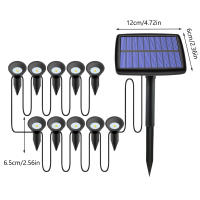 Luces Solares LED Para Camino Exterior Impermeables Lámparas De Jardín Iluminación De Paisaje Decoración De Patio Jardín - details 10