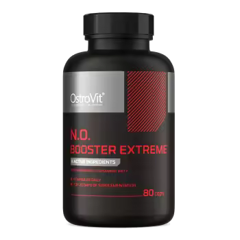 OstroVit N.O. Booster Extreme 80 Cápsulas  Pre-Entrenamiento con Arginina, Citrulina y Beta-Alanina para Aumentar el Óxido Nítrico, Congestión Muscular y Rendimiento Físico  Sin Azúcares Añadidos - 1