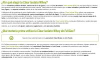 FULLGAS - Clear Isolate Whey (Aislado) - Polo de Limón - 500g - aspecto cristalino y sin sabor a lácteo. Materia prima Lacprodan® ClearShake (Arla Foods). Alto contenido en proteínas, sin grasa, fácil disolución y sin gluten. - details 2