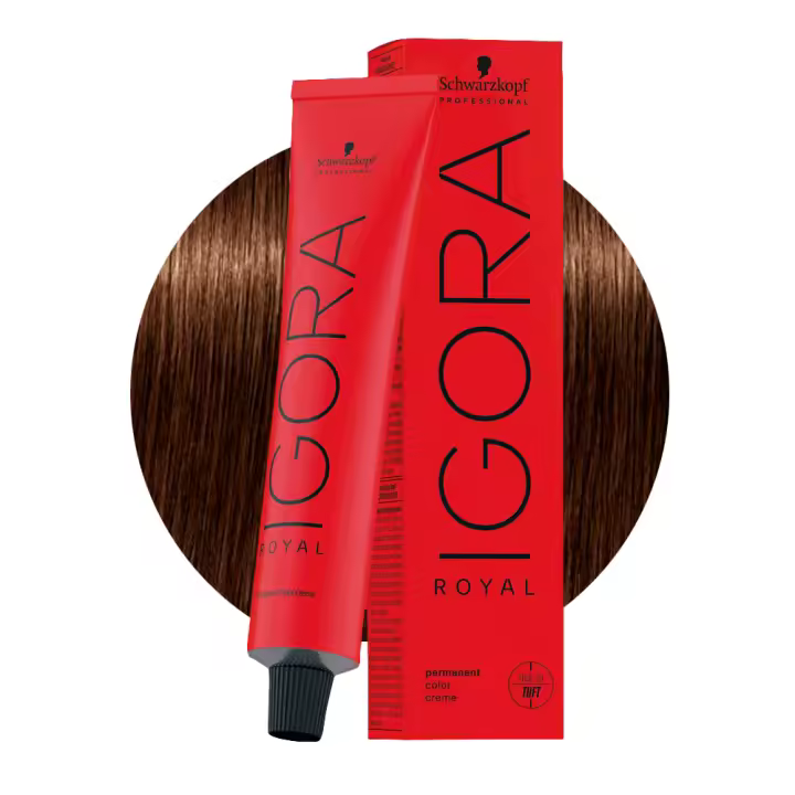 Schwarzkopf Igora Royal 5-57 Azul Claro Dorado Cobre 60ml - 1