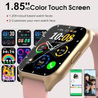Reloj Inteligente Mujer, 1,85 "Smartwatch with Llamadas Bluetooth, Podómetro/Pulsómetro/Monitor de Sueño, Impermeable IP68 Smart Watch, 110 Modos Deportivo Pulsera Actividad para Android iOS Gold Rose - details 8