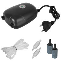 Mini Compresor De Oxígeno Para Acuario Con Enchufe EU Doble Salida Bomba De Oxigenación Para Tanque De Peces Suministros De Acuario - details 9
