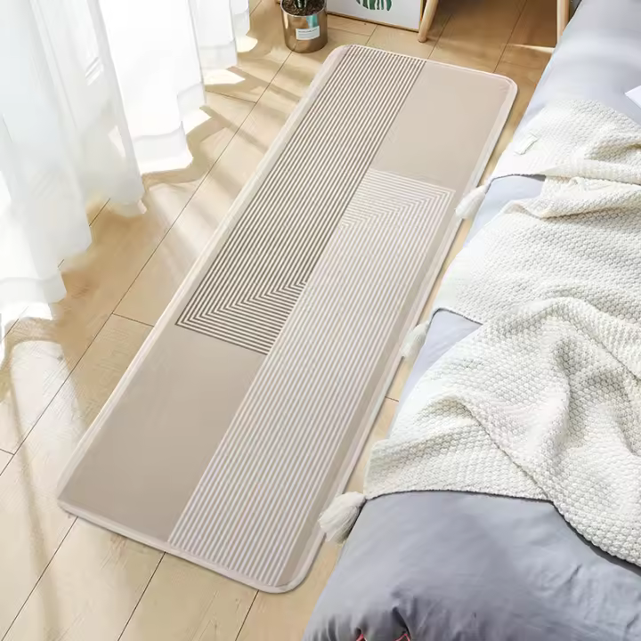 Carpetas De Piso De Peluche Para Dormitorio Y Sala De Estar Antideslizantes Y Resistente Al Desvanecimiento Tapete De Madera Del Sofá Del Café Para Adultos - 1