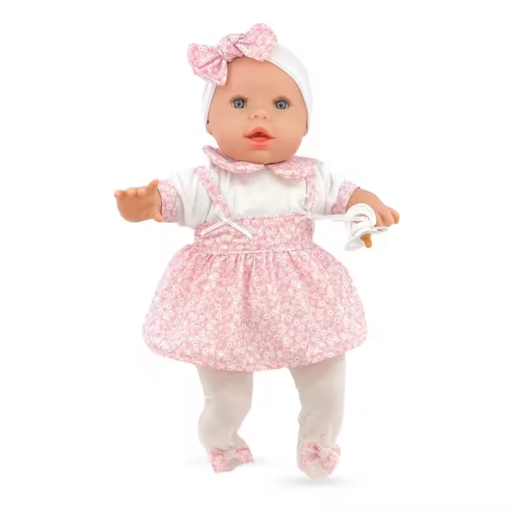 BABY LLORON 50 CM T. FLORES ROSA REF: 6026-24 50 CM (Berjuan) - 1
