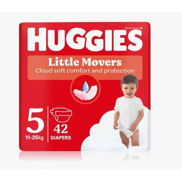 Pañales Huggies Little Movers Talla 5 (11-25 kg) Huggies - 1