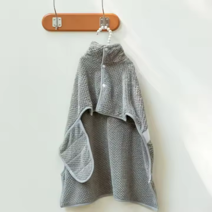 Bata De Baño Para Perros Y Gatos Absorbente Y Secado Rápido Confort Animal Poliéster Tamaño Universal Para Mascotas - 1