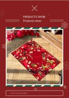 VIKAMA Tapete De Navidad De Velours Cristal Con Dibujos Animados Antideslizante Y Impermeable Para Decoración De Hogar Y Piso Adultos - details 7