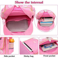 Mochipa de Escuela primary para Niñas-ZP-Mochila-Pink-Nylon impermeable y duradero - details 2