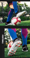 Zapatos De Fútbol Profesionales Para Hombres Ultraligeros Deporte De Entrenamiento Cleats De Fútbol Blanco Negro Talla True Fit Material Superior PU Suela De TPR - details 27