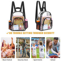 Mochila Pequeña Transparente De PVC Duradera Mochila Ligera Para Trabajo Deportes Al Aire Libre Estilo Mini Cute - details 5