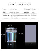 Juego De Estampados De Silicona Coloridos Para Uñas Herramientas De Manicura DIY Accesorios Para Arte De Uñas Placas De Estampado De Silicona - details 6