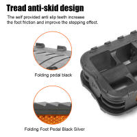 Pedal Plegable Para Bicicleta Universal Con Reflejante Accesorios Para Ciclismo Plataforma Ultraligera De ABS Y Acero Para Vehículos Eléctricos Y Montañas - details 7