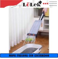 Mopa fregona sin escurrido manual, acero inoxidable, recambio extra, escurridor integrado, limpieza LoLek - details 0