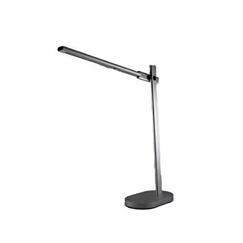 LÁMPARA DE MESA REGULABLE LED 10W DE COLOR PLATA - 1