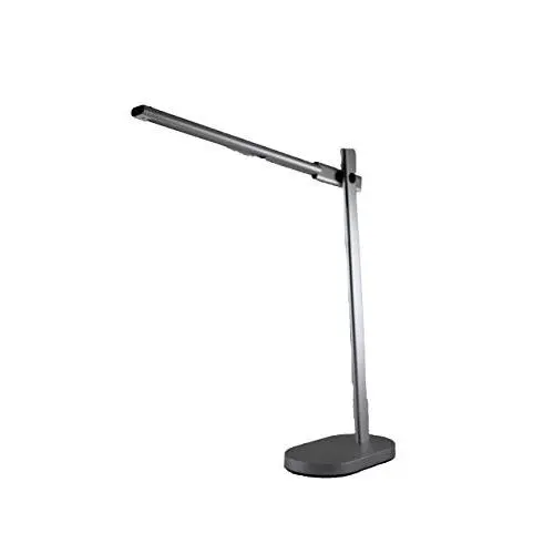 LÁMPARA DE MESA REGULABLE LED 10W DE COLOR PLATA - 1